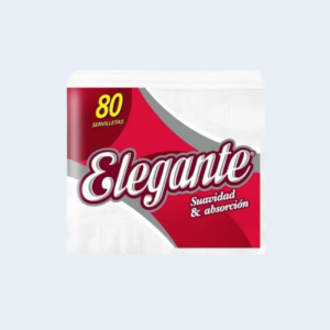 SERVILLETAS ELEGANTE SOFT  32x32CM PAQ. 80UDS